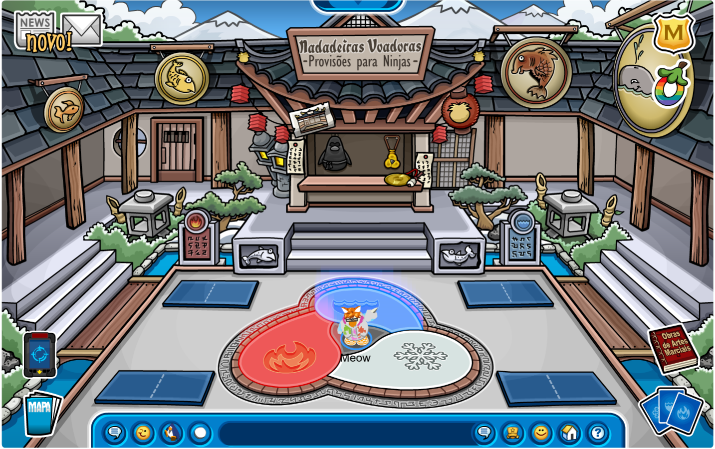 Esconderijo Ninja do Club Penguin Avalanche